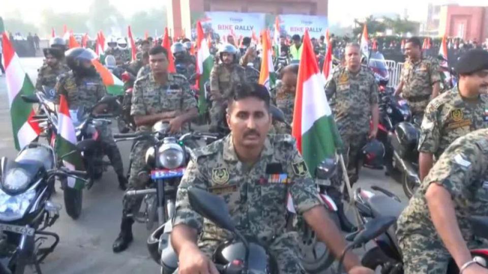 VP Radhakrishnan flags off Har Ghar Tiranga bike rally in Delhi