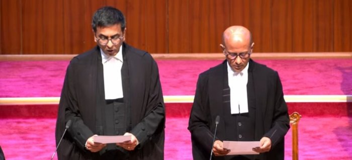 cjidychandrachudadministersoathofofficetofivenewscjudges