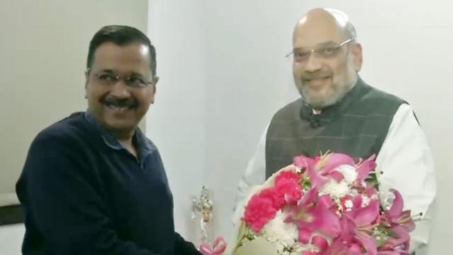 arvindkejriwalmeetshomeministeramitshahtoday