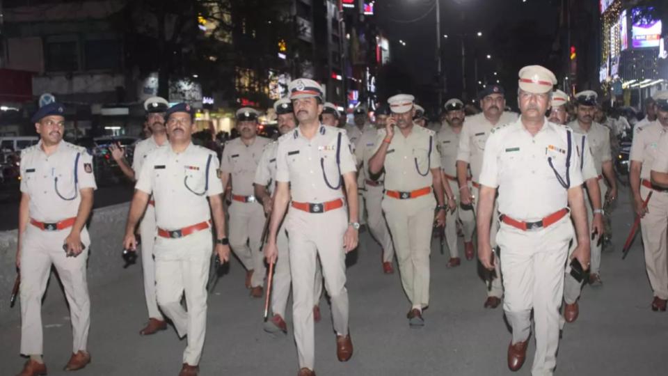 Kalaburagi Police Hold Route March Ahead Of Ram Navami