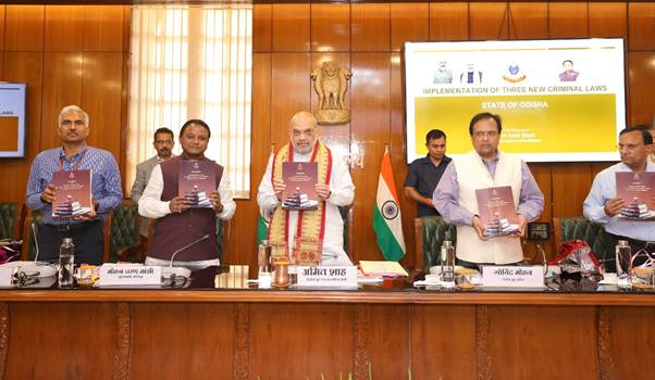 amitshahchairsareviewmeetingontheimplementationofthreenewcriminallawsinodisha