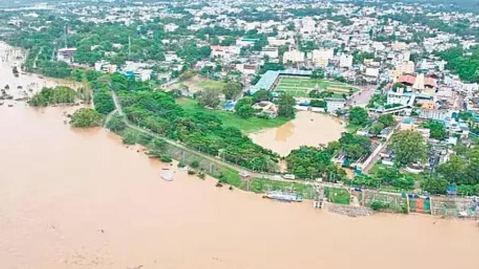 38 People Trapped at Sand Reach in Godavari Near Charla