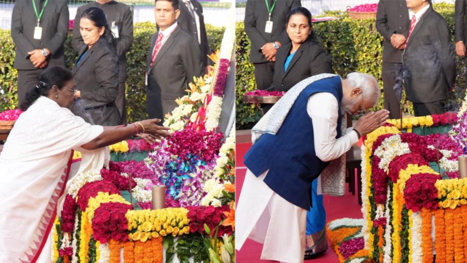 Murmu, Modi, Birla and Radhakrishnan Pays Tributes To Dr Ambedkar 
