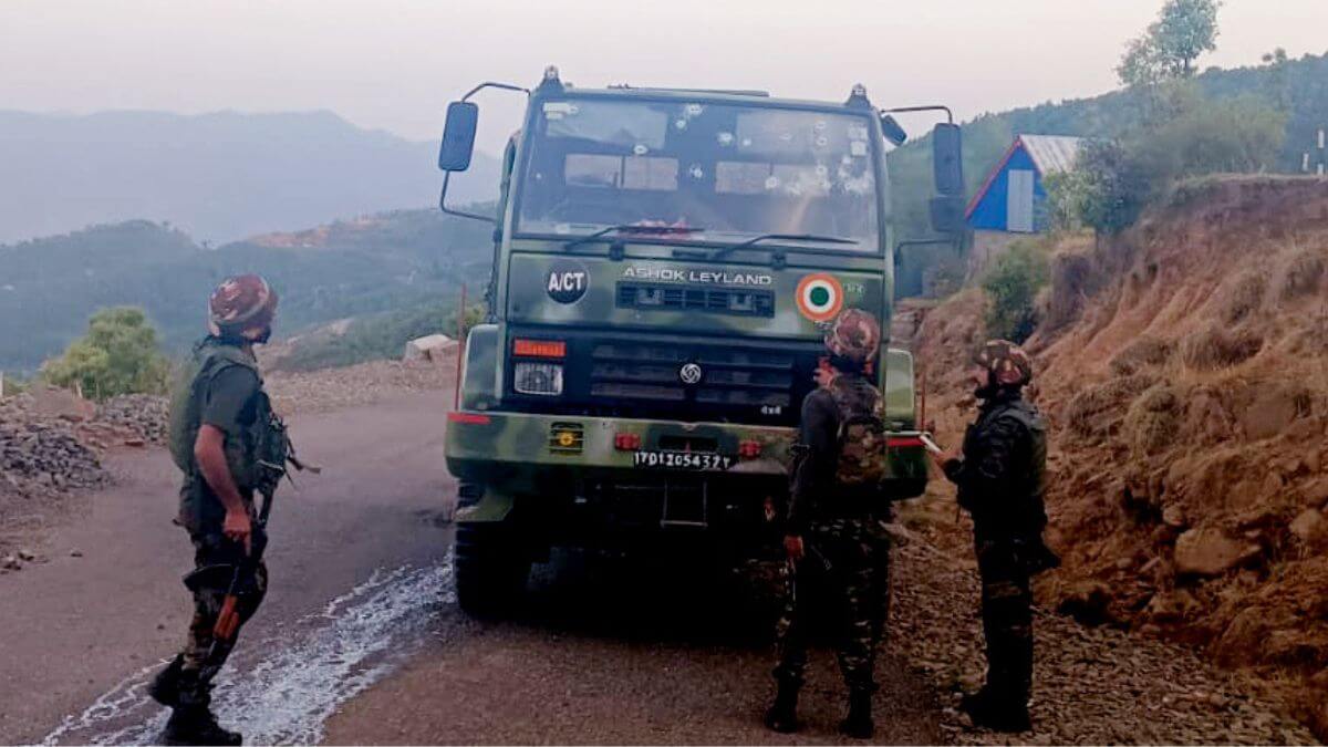 1 soldier dead, five injured after terrorists open fire at IAF convoy in Jammu and Kashmir