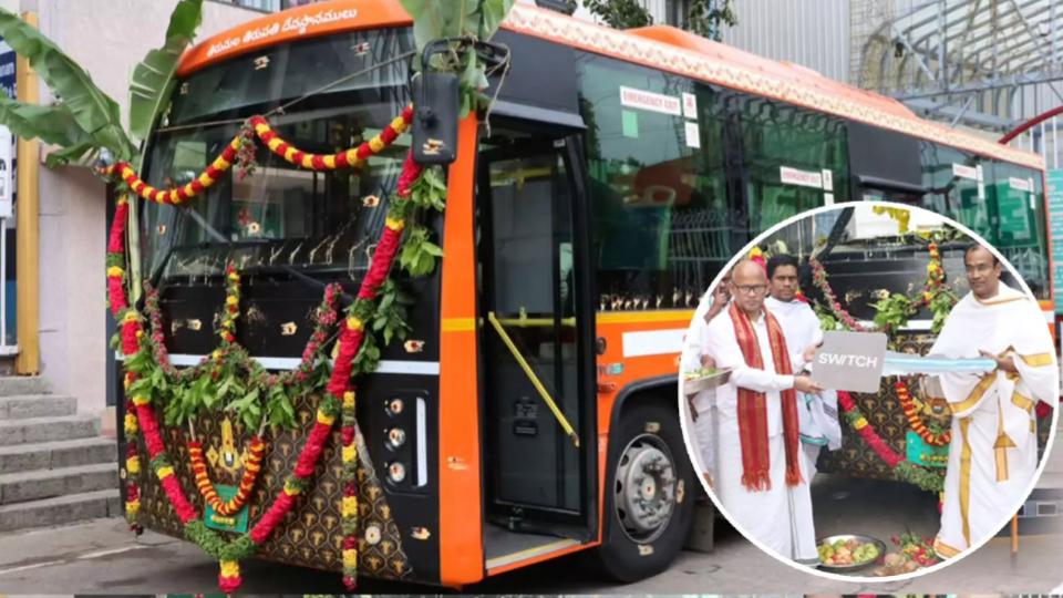 Chennai firm donates Rs 1.3 crore electric bus to Tirumala