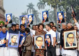 indiablocmpsdemandshah’sresignationforremarksonambedkar