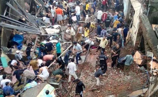 buildingcollapsesinbhiwandi;manypeopletrapped