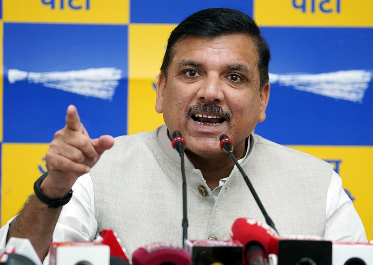 ED raids AAP MP Sanjay Singh’s premises in Delhi excise policy money laundering case