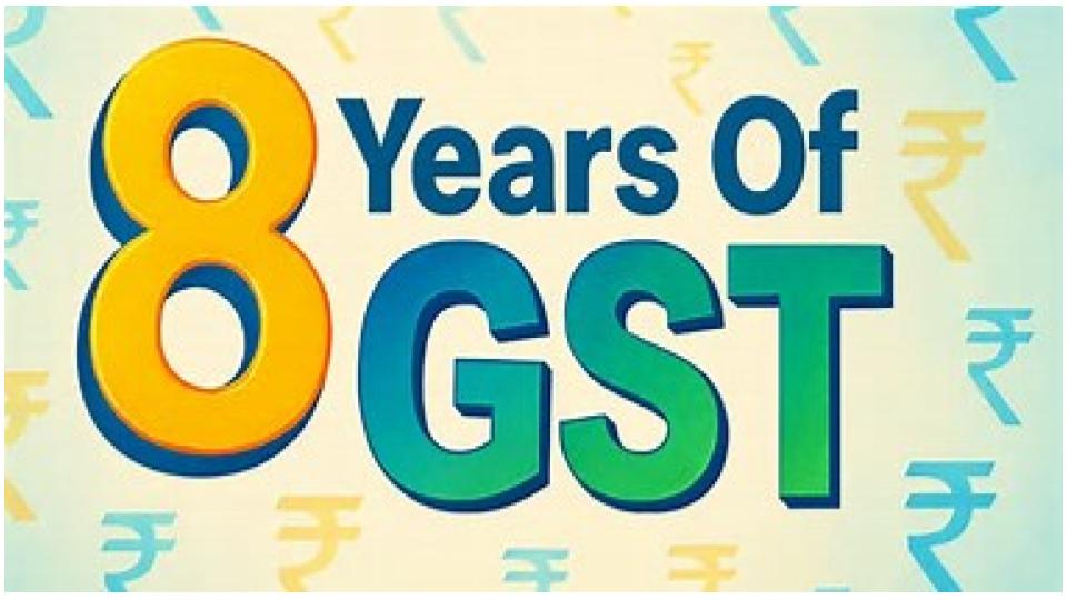 GST completes 8 years with record Rs 22 lakh crore collection in FY25