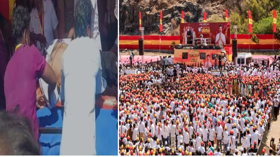 37-year-old man Man Collapses and Dies at TVK Rally in Salem