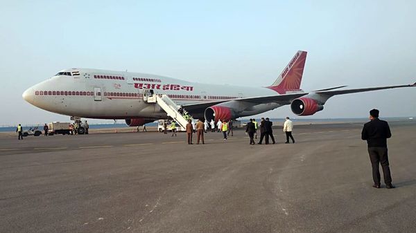airindiaflightwithmoreindianevacueesfromirantoarriveinjaisalmertoday