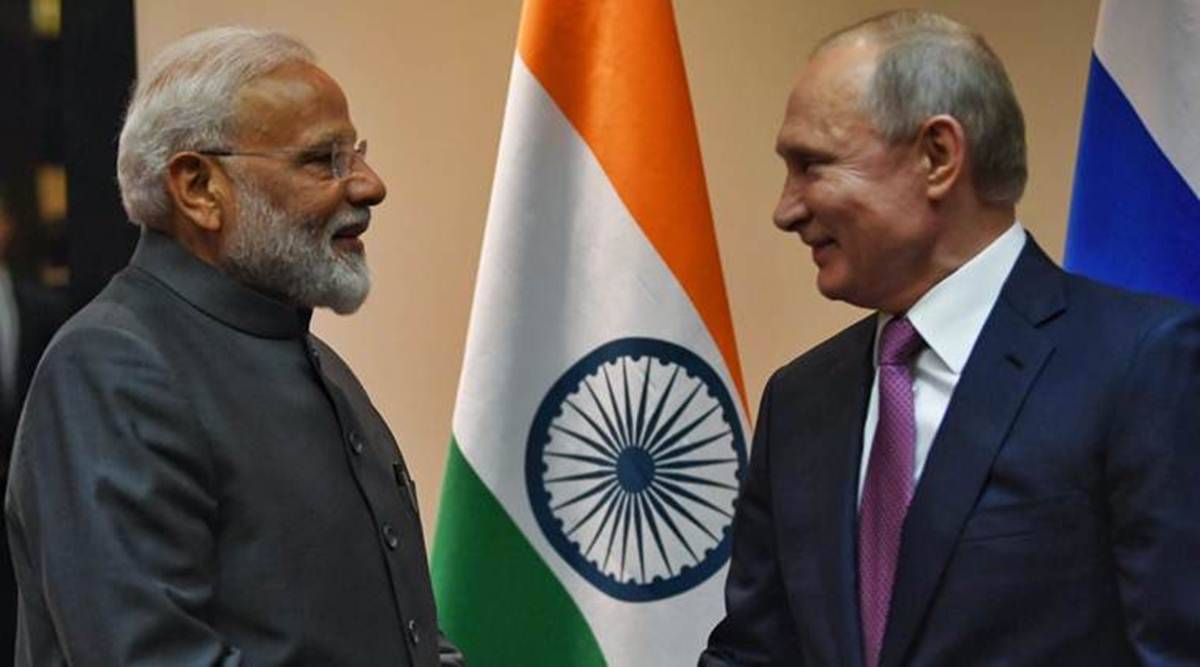 pmmodiandrussianpresidentvladimirputindiscussbilateraltiesandregionalandglobalissuesovertelephone