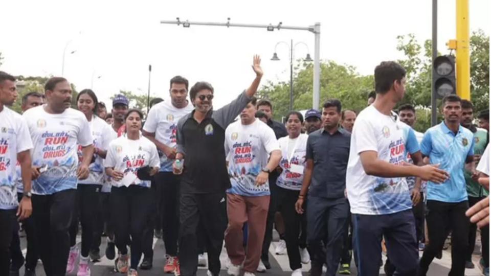 CM Joseph Vijay Flags Off Anti-Drug Marathon, Runs With Participants for 6 Km
