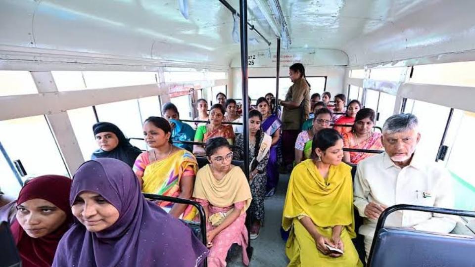 Stree Shakti Scheme Crosses 100 Cr Free Bus Trips in Andhra