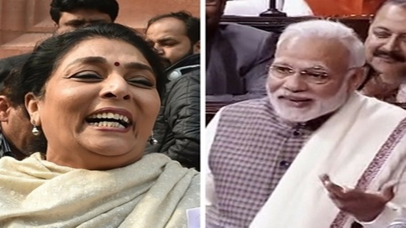 congressprotestsinrajyasabhaagainstremarkonrenukachowdhury