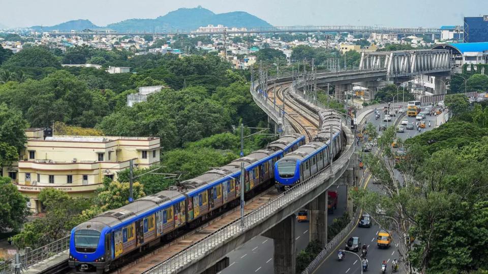 Chennai Metro Records 1.04 cr Passenger Journeys in Aug