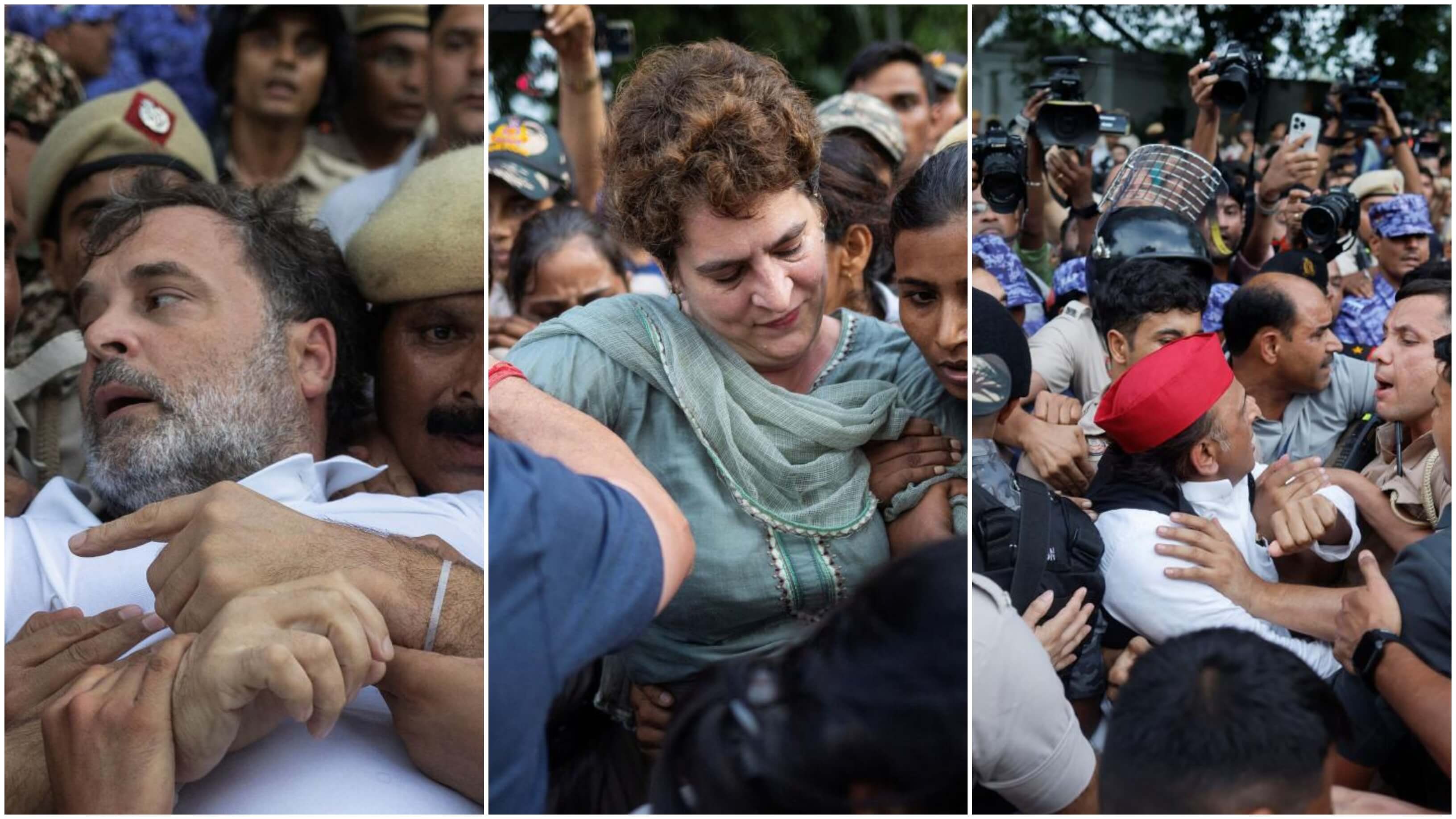 Rahul Gandhi, Priyanka detained as anti-CEC protest turns into police standoff