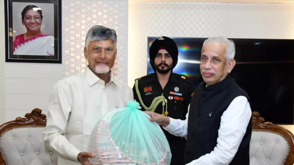 CM Naidu Meets Guv After Recovery from Minor Illness