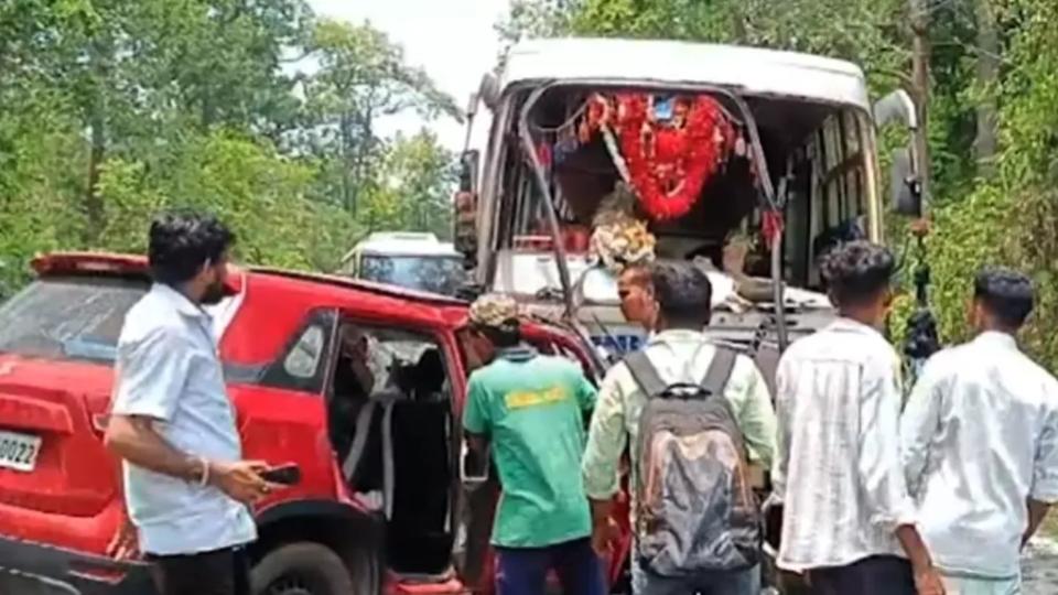 Three Persons Killed in Head-on Car–Bus Collision on NH-53 in Odisha