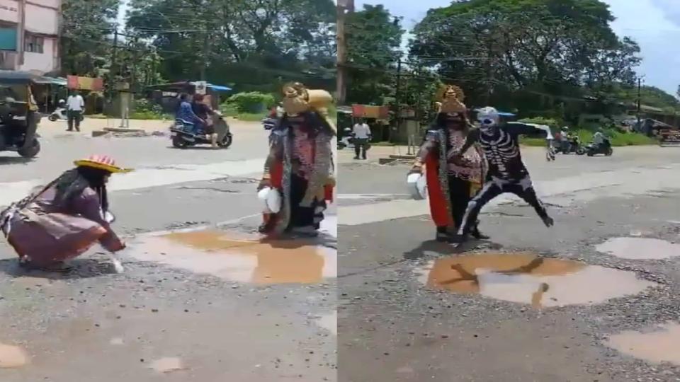 videoofyamarajhostslongjumpcontestinkarnatakatosolveudupipotholeproblem