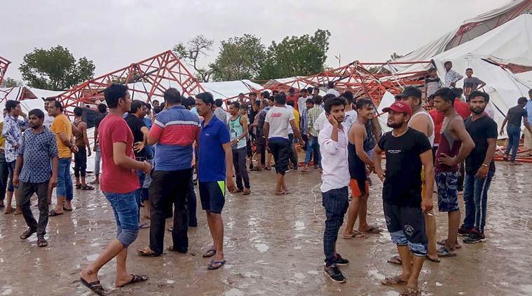 15killedaspandalcollapsesinbarmerrajasthan