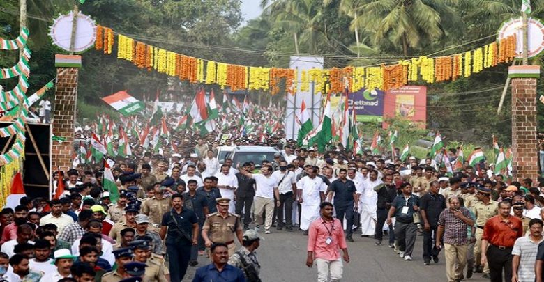 Bharat Jodo Yatra enters Malappuram in Kerala