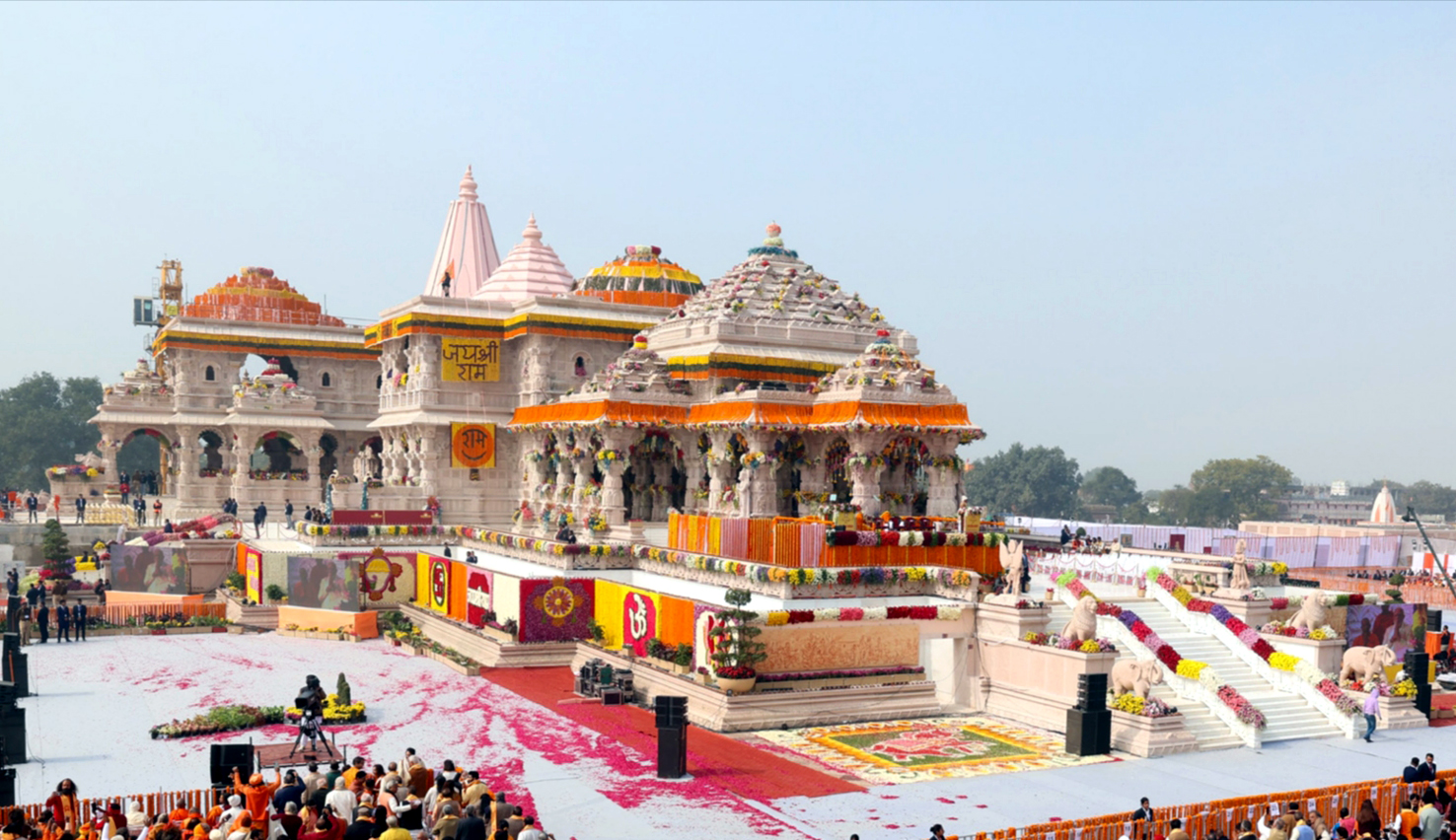 ayodhyatohold3daycelebrationtocommemoratefirstanniversaryofconsecrationceremonyoframlalla’sidolatramtemple