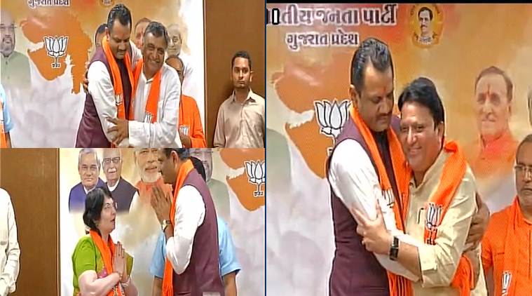 gujarat:threecongressmlasquitpartyandjoinbjp
