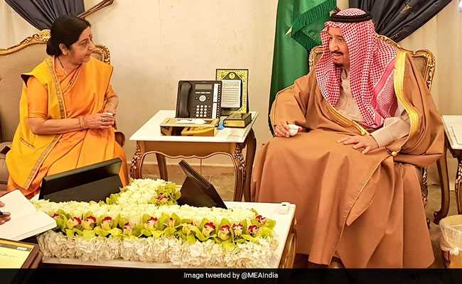 sushmaswarajmeetssaudikingsalmanbinabdulaziz