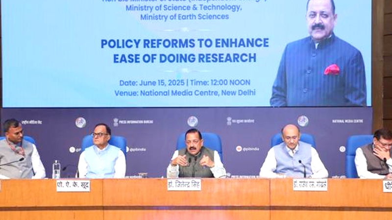 Govt Unveils Major Policy Reforms to Ease Innovation and Research: Dr Jitendra Singh