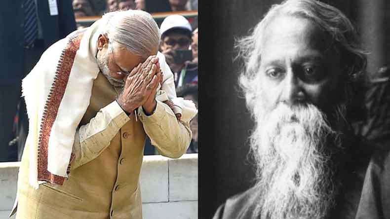 modipayshomagetorabindranathtagoreonhis155thbirthanniversary