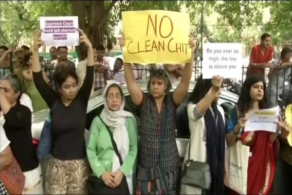 cjisexualharassmentcase:section144outsidescafterprotestsagainstcleanchittogogoi