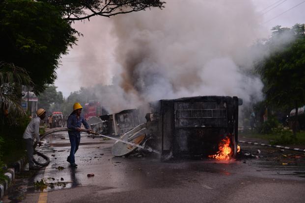 violenceoverramrahimverdict:sec144in11delhidistrictsghaziabadnoida