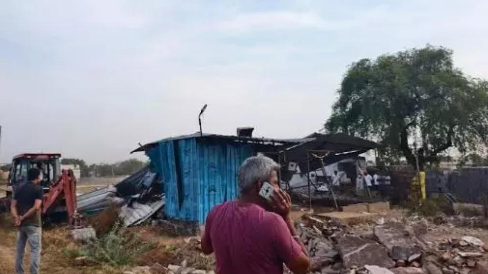 Anti-encroachment Drive Clears Illegal Structures in Ballari