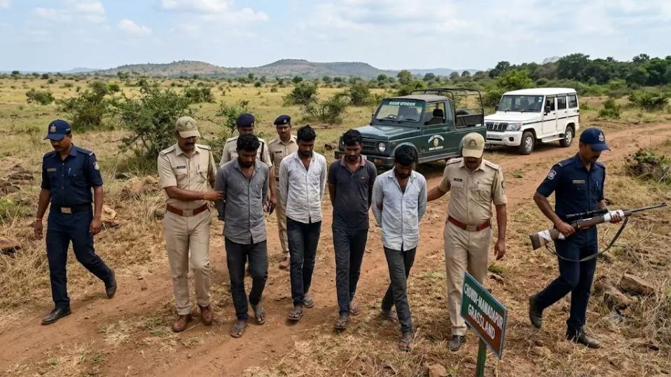 Six Arrested for Alleged Blackbuck Poaching in Bidar