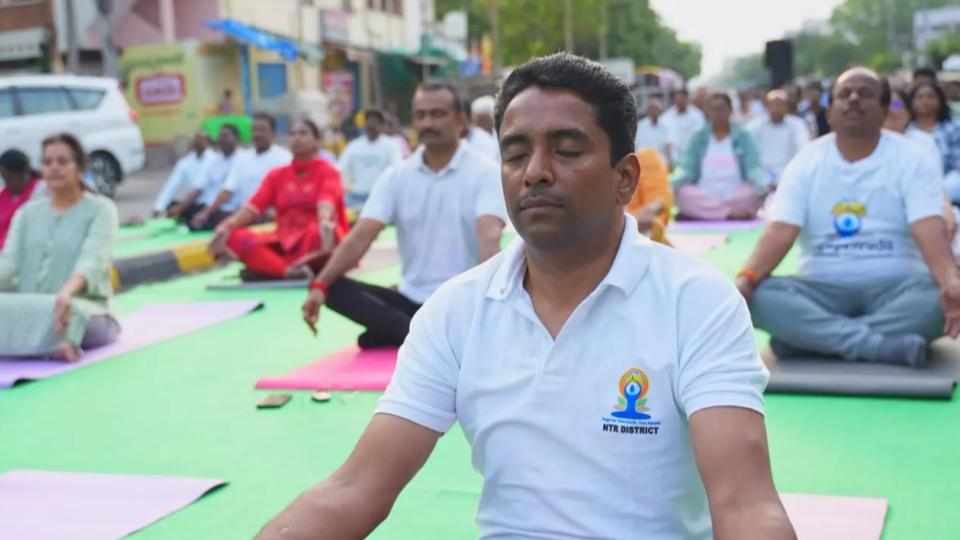 NTR District Collector Leads Yoga, Anti-Plastic Campaigns