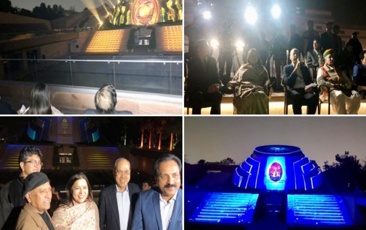 unionmosforculturemeenakshilekhiinaugurateslightandsoundshowatpradhanmantrisangrahalayainnewdelhi
