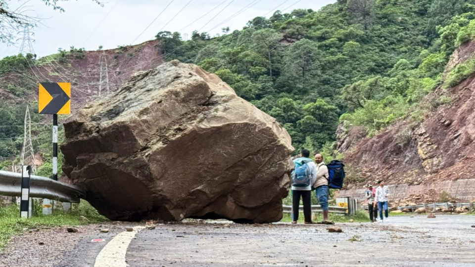Jammu to Srinagar national highway closed due to landslides