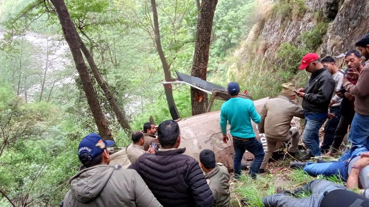Helicopter with seven on board crashes in Uttarakhand’s Uttarkashi district
