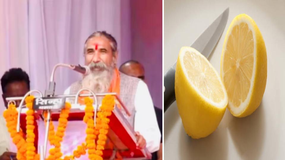 BJP MP Claims To Have Held Back Rains By Chopping Lemon in Chattisgarh