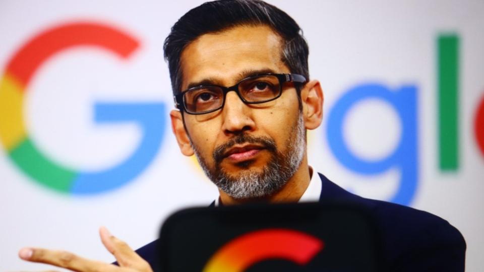 Google CEO Sundar Pichai Arrives in Delhi 