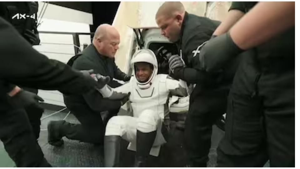 Shubhanshu Shukla Returns Safely To Earth After Historic ISS Mission