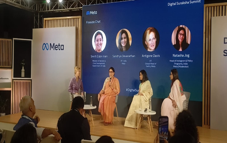 wcdministersmritiiraniadvisessocialmediaplatformmetatoensuredigitalsafetyofwomenyouthandchildren