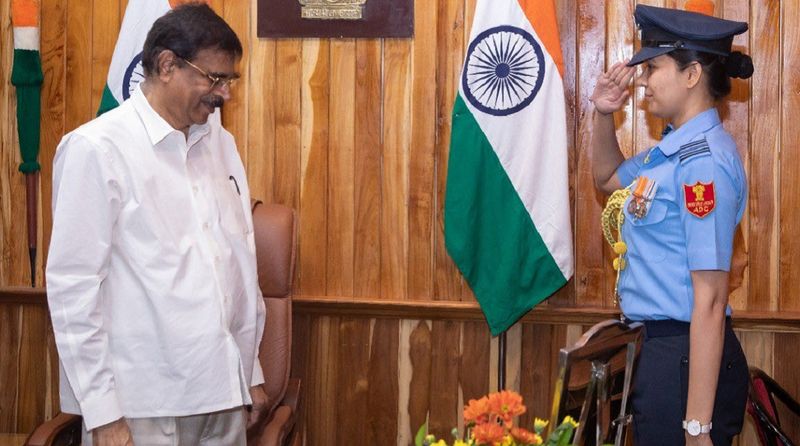 squadronleadermanishapadhiappointedasadctogovernordrharibabukambhampatiinmizoram