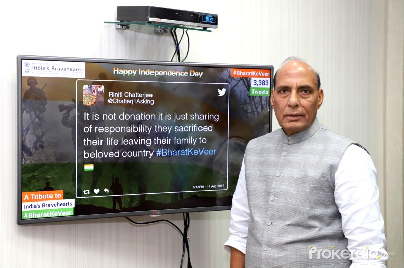 rajnathsinghlauncheslivetwitterwallonbharatkeveer