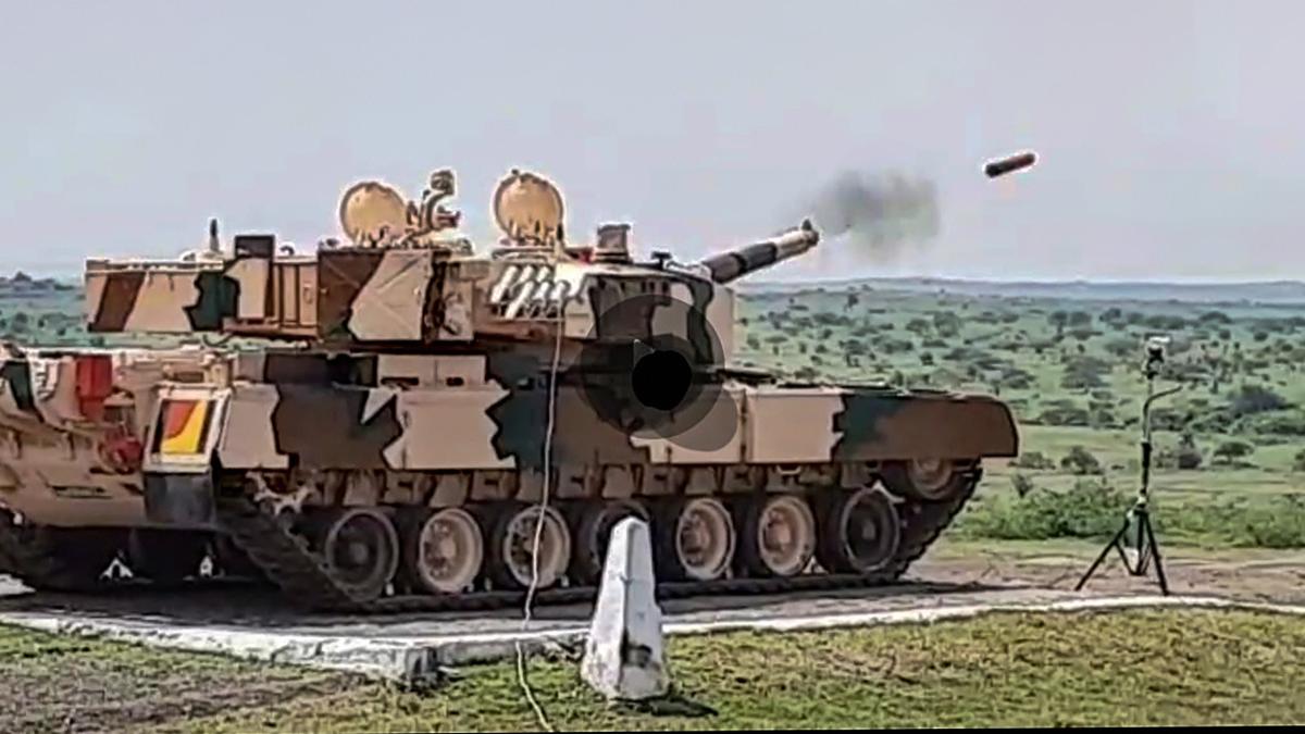 drdosuccessfullytestfiresindigenouslydevelopedlaserguidedantitankguidedmissilesfrommainbattletankarjun