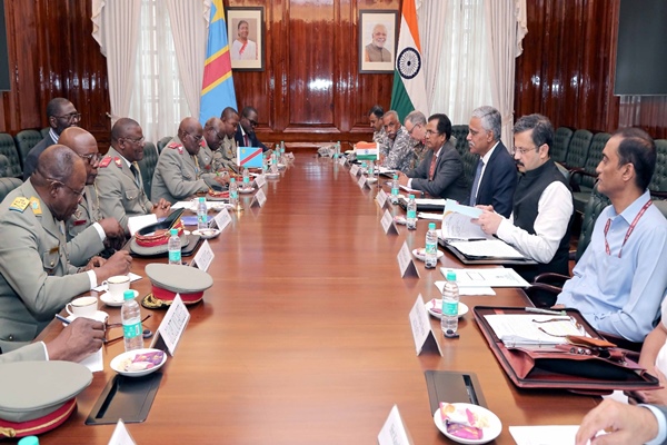 firstsecretarylevelheldmeetingbetweendefenceministriesofindiademocraticrepublicofcongo