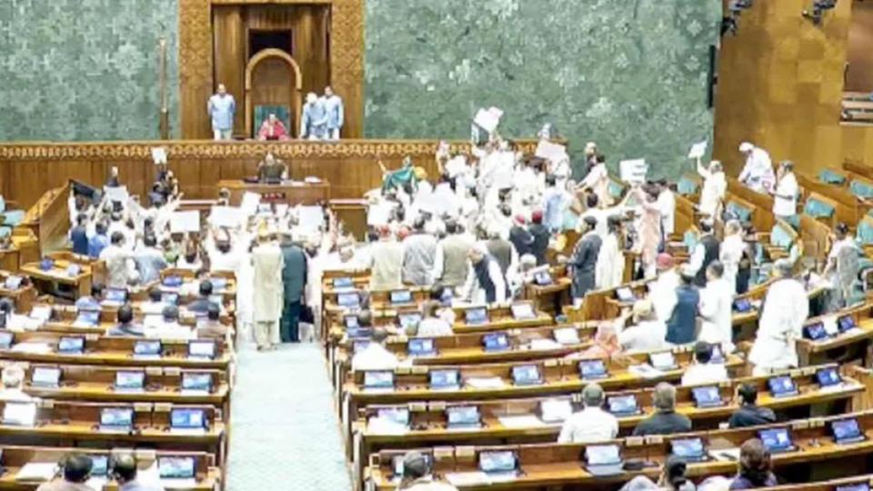 Parliament disrupted for second day over NEET, student protests
