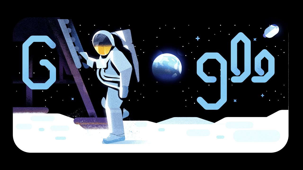 googledoodlecelebrates50yearsofnasasmoonlanding