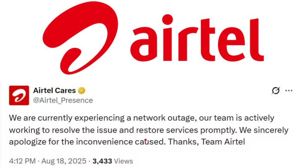 Mobile internet and call services disrupted, Airtel Server down